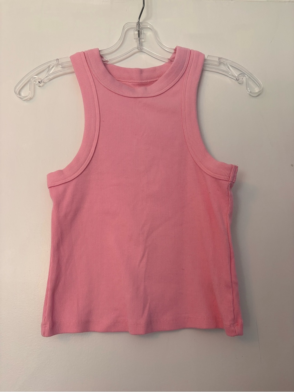 Old Navy Pink Ribbed Girls Tank Top